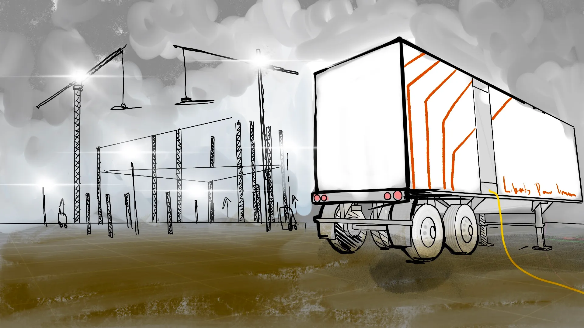 Liberty mobile power unit at utility transmission site by Motion Giraffx