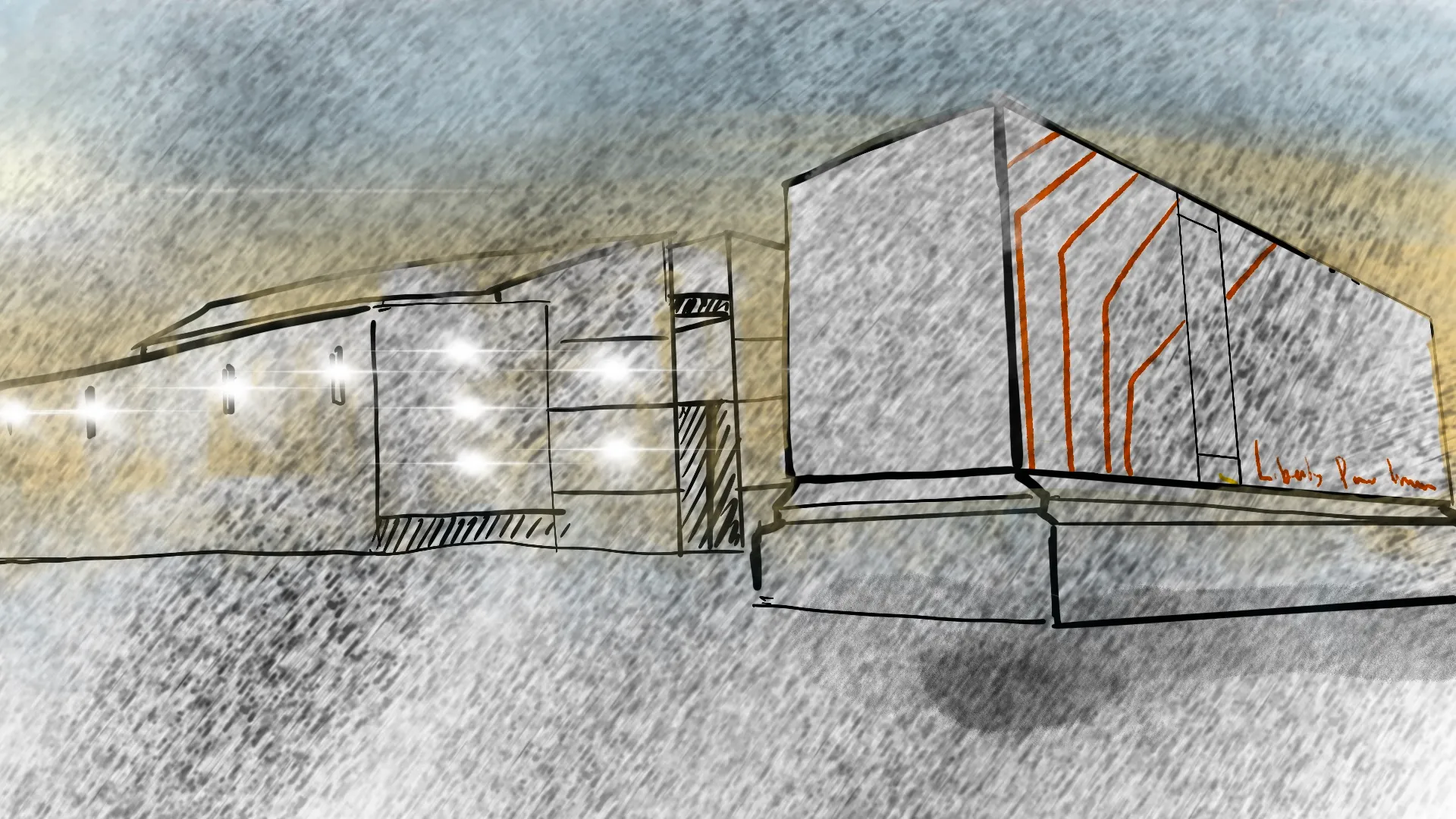 Industrial facility powered by Liberty mobile generation by Motion Giraffx