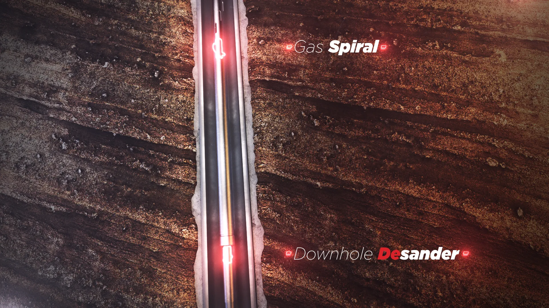 Cavins Corp styleframe image of oil equipment animation showing liquid flow dynamics