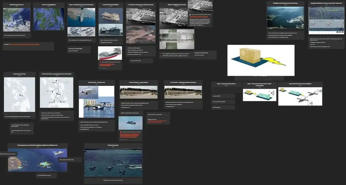 The Regent Seagliders' mood board.