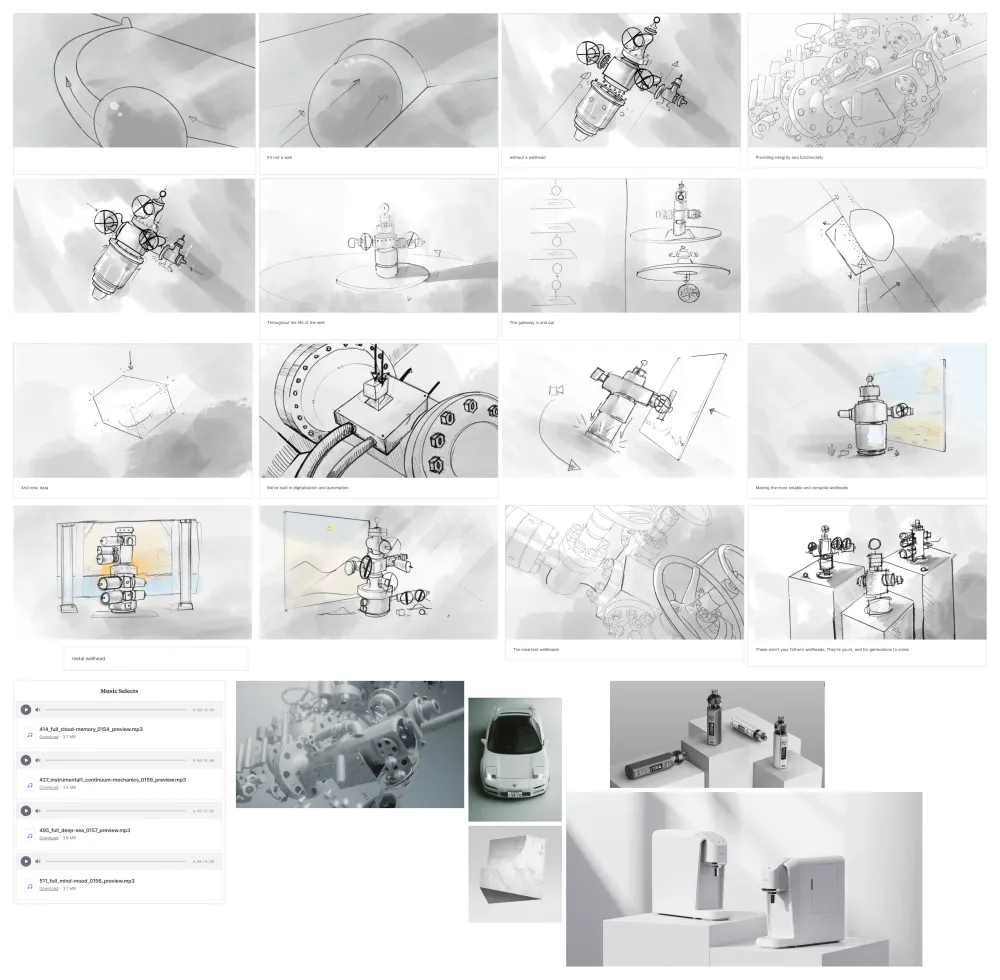 The storyboad used for SLB's Well Performance Gateway