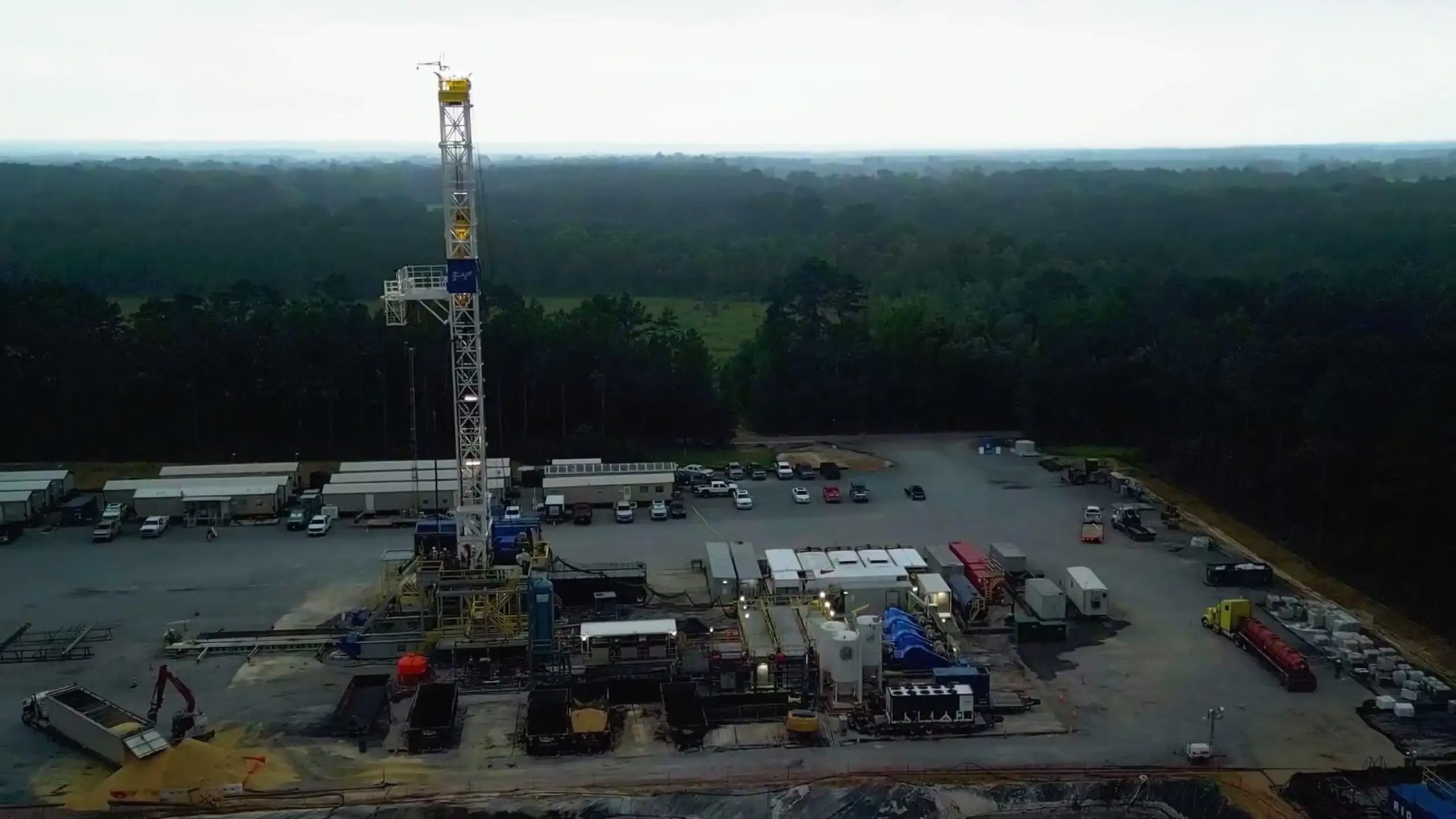 Another aerial shot from the SWN video showing the work site.
