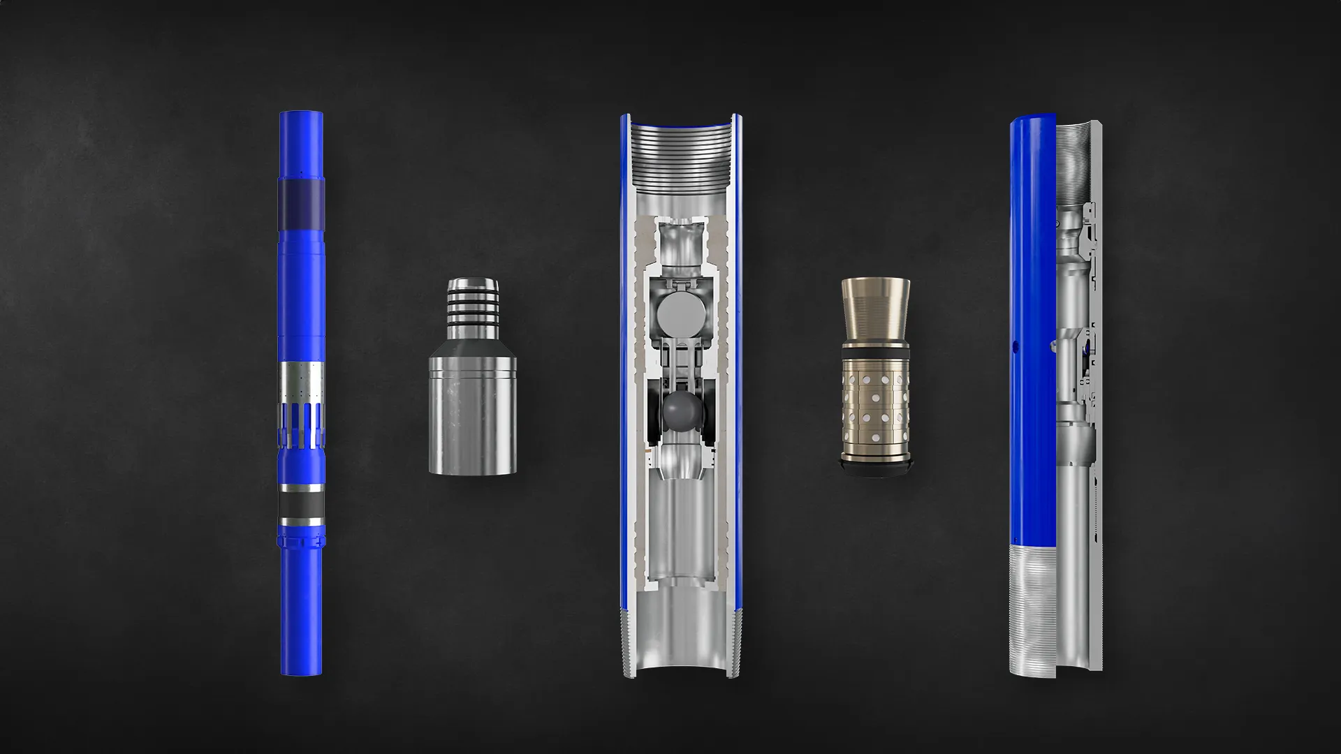 E-commerce product page with 3D rendered components