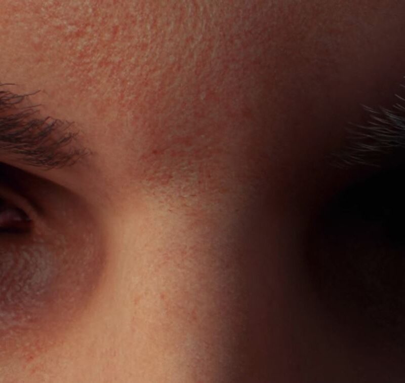 Close up of a person's eyes.